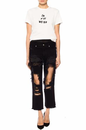 T-shirt z wyszytym napisem, zdjęcie 2 T-shirt z wyszytym napisem od Diesel